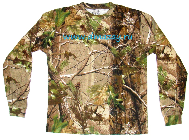 Футболка с длинным рукавом Browning Rugged Outdoor Apparel цвет Realtree APG (зеленый лес)