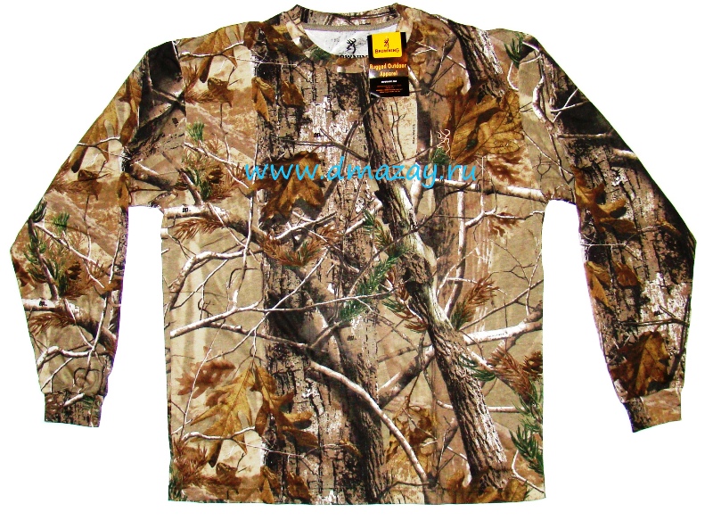 Футболка с длинным рукавом Browning Rugged Outdoor Apparel цвет Realtree ap (лес)