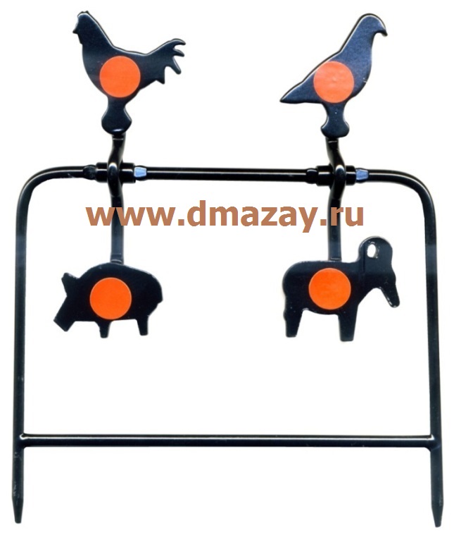 Мишень вращающаяся металлическая (тир) для пневматики GAMO (ГАМО) 62112210954 PLINKING TARGET