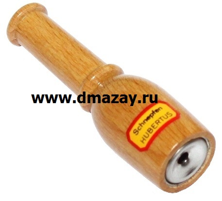 Манок духовой классический для охоты на вальдшнепа HUBERTUS (ХУБЕРТУС) HU 446 SCHNEPFEN лакированное дерево