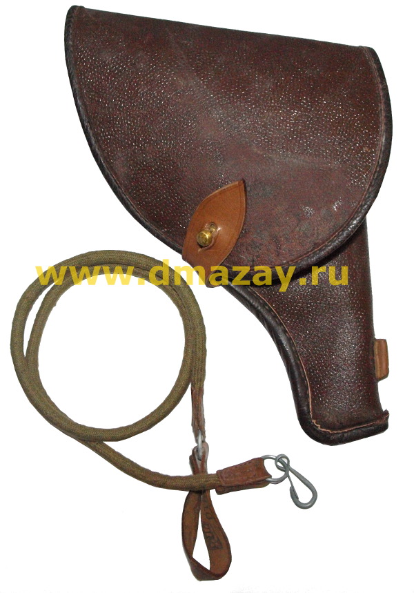 Кобура для револьвера Наган штатная закрытая поясная с тренчиком