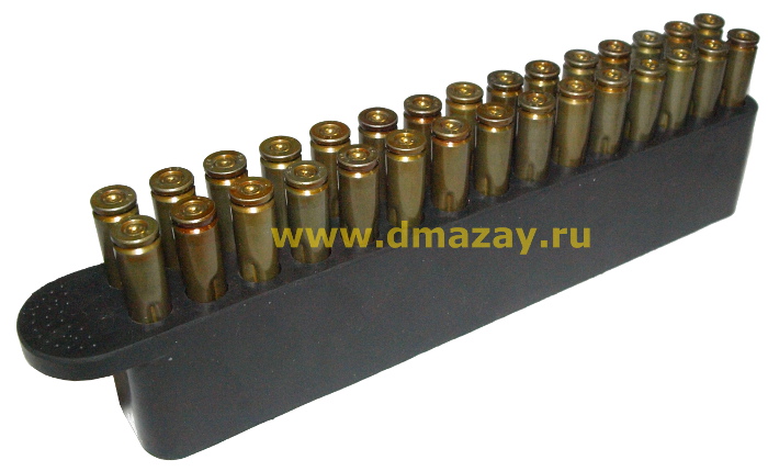 Колодка резиновая КР-30х5.45 под патроны калибра 5.45мм, вместимость 30 патронов, арт.7Н6 АК