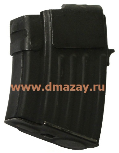 Магазин на 5 патронов для САЙГА-МК, Вепрь-К (ВПО-133) и пр. калибра 7,62х39, металл, ребристый
