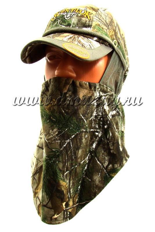 Бейсболка – маска для лица 2 в 1 маскировочная SCENT-LOK REALTREE XTRA FULL SEASEON арт.3592-056