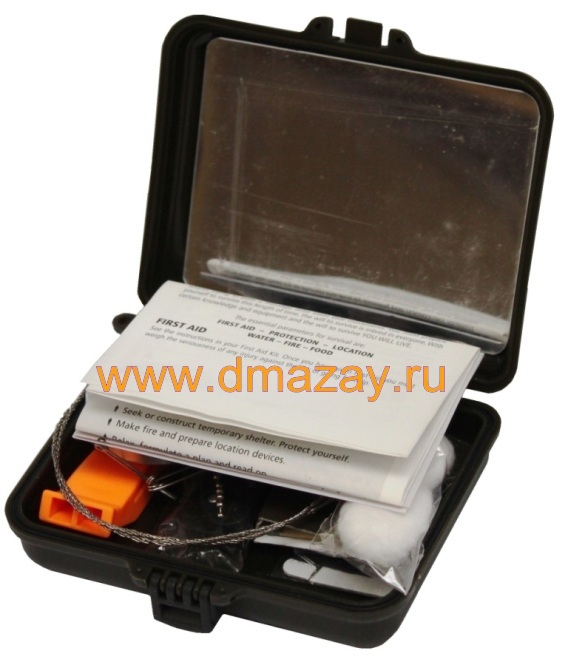 Набор для выживания в водонепроницаемом боксе Max Fuchs (MFH) 27115 combat Survival kit waterproof box