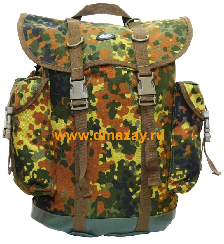 Рюкзак 30 литров тактический горный камуфлированный BW Gebirgsrucksak flecktarn Polyester туристический смешанный лес охотничий 30291V Германия