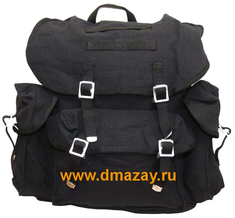 Рюкзак 30 литров тактический армейский горный BW Rucksak mit Trager Baumwolle брезент с ПВХ туристический черный охотничий 30323A Германия