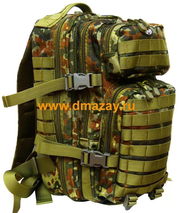 Рюкзак тактический штурмовой US Rucksack Assault I Flecktarn Cordura смешанный лес 30 литров 30333V Германия