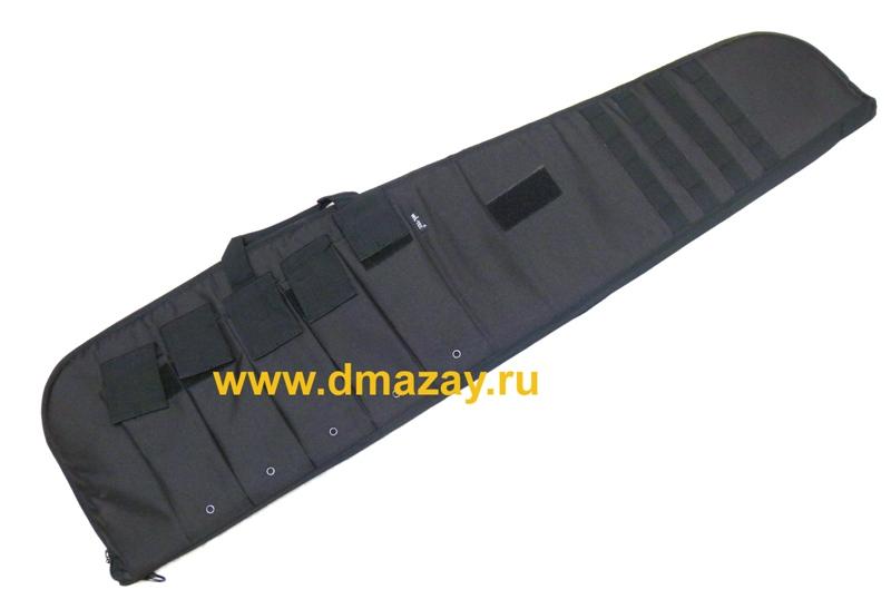 Чехол STURM Mil-Tec (Мил-тек Штурм) полужесткий для нарезного самозарядного оружия с оптическим прицелом длиной до 116 см кейс Mil-tec Rifle Case M.Tragegurt UK10 16191002-903 (M) VE02 полиэстер черный