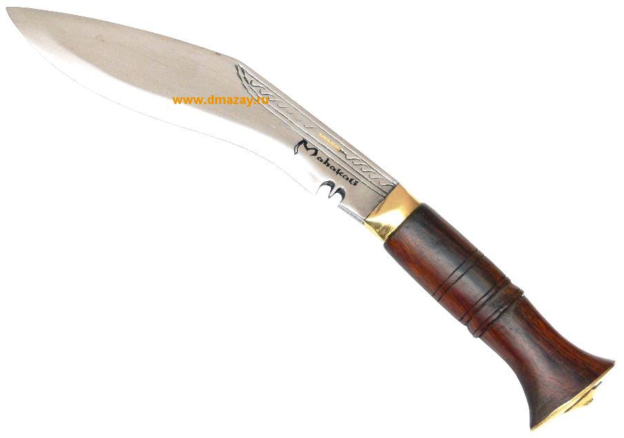 Кукри непальское Nepalese Mini Jungle 8” углеродистая сталь палисандр латунь гравировка 36994 (KH0012)