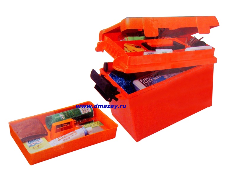 Ящик пластиковый водозащищенный MTM (МТМ) Sportsmans Plus Utility DRY BOX SPUD1-35 для охотников, рыбаков, любителей водного спорта и туристов оранжевого цвета