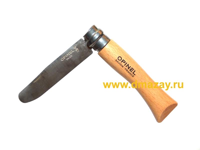 Складной нож детский Opinel (Опинель) MON PREMIER OPINEL (мой первый опинель) 7VRI 001221 (№07 Inox) лезвие 7,5 см Франция
