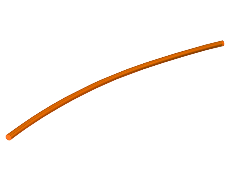 Оптоволокно сменное для мушек Truglo, Hiviz и т.п. длина 100мм, диаметр 2мм, цвет оранжевый