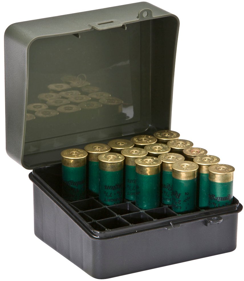Коробка пластиковая бокс для патронов к гладкоствольному оружию калибров 12, 16 длиной 70 и 76 мм ПЛАНО PLANO 1217-01