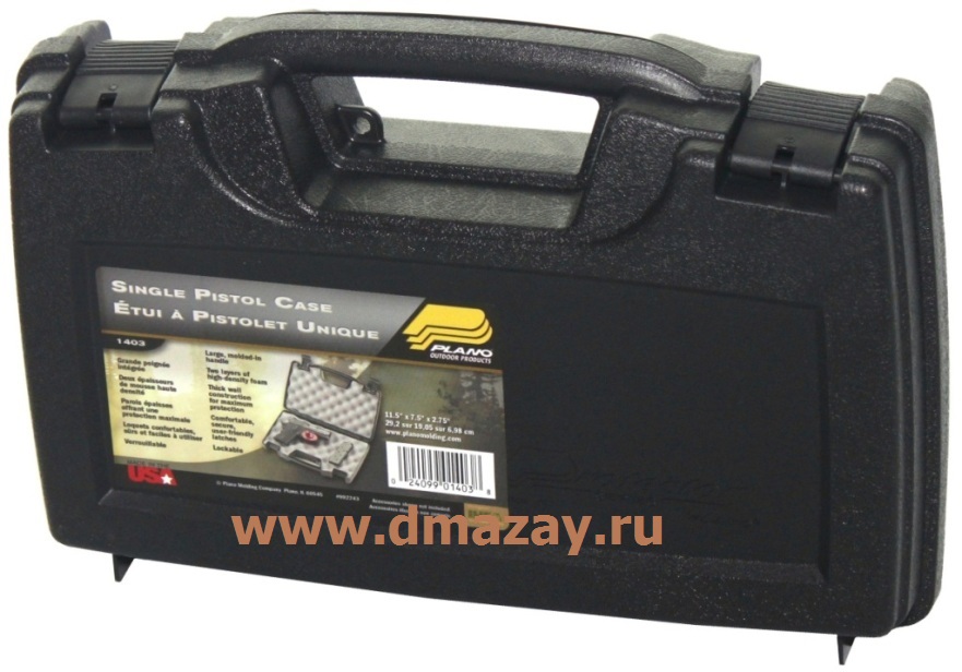 Кейс (ящик, футляр) пластиковый для пистолета PLANO (ПЛАНО) 1403-00    
