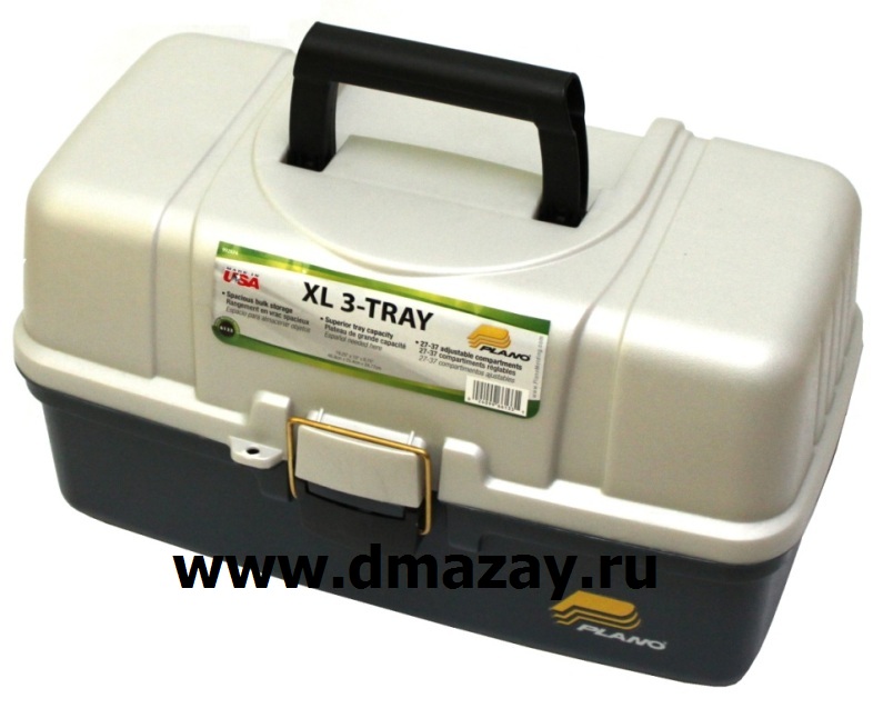 Рыболовный ящик для хранения снастей и приманок PLANO (Плано) 6133-06 LARGE 3-TRAY BOX