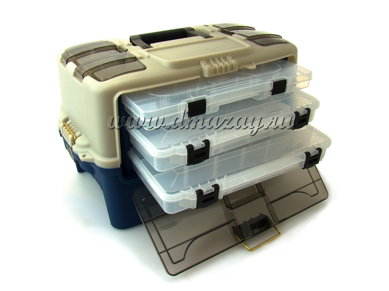 Рыболовный ящик для хранения снастей и приманок PLANO (Плано) HYBRID HIP STOWAWAY BOX 7237-00