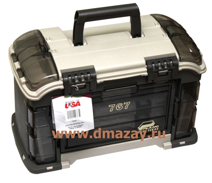 Рыболовный ящик для хранения снастей и приманок PLANO (Плано) 767-000 ANGLED TACKLE SYSTEM