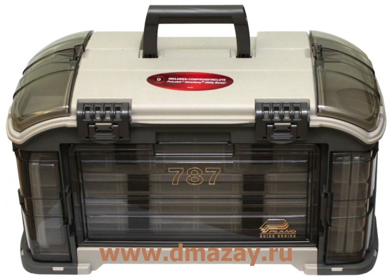 Рыболовный ящик для хранения снастей и приманок PLANO (Плано) 787-010 ANGLED SYSTEM