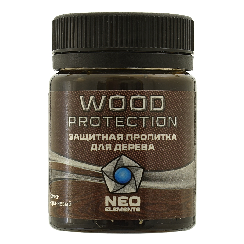 Пропитка для дерева Wood Protection 50мл темно-коричневая