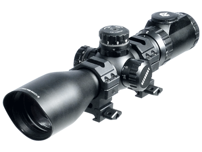 Оптический прицел Leapers-UTG (Липерс) серия «Accushot Tactical» 3-12X44, труба 30мм, подсветка 36 цветов, кольца в комплекте, арт. SCP3-UGM312AOIEW .