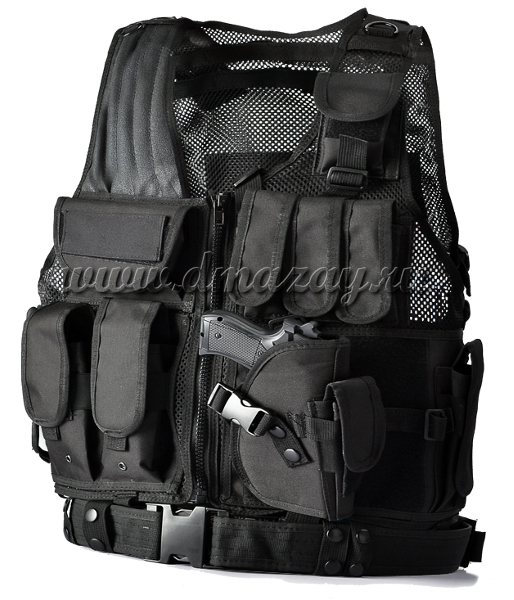 Жилет разгрузочный Kingrin Mesh Vest, цвет Черный