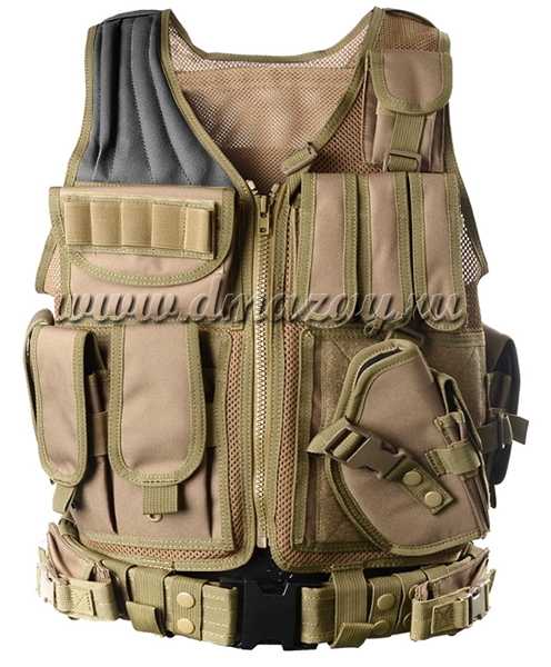 Жилет разгрузочный Kingrin Mesh Vest, цвет Койот