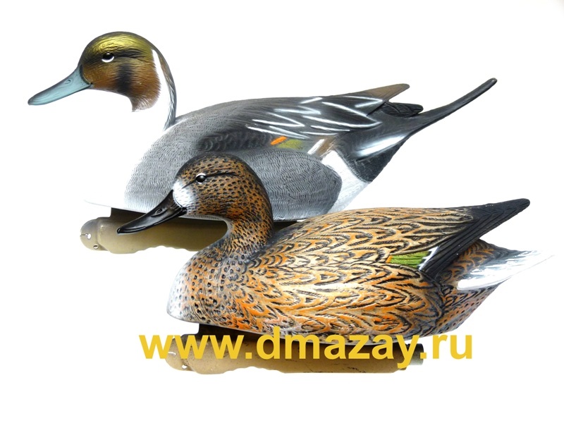      (4   2 )   Fa Brand ( ) Gunners HD Pintal Duck Floating Decoys 474340  6 