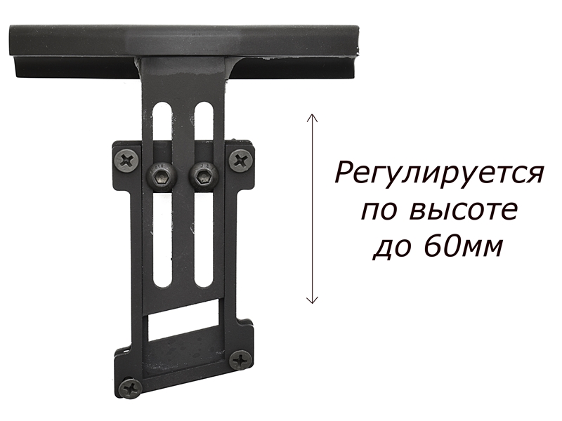 Подщечник универсальный для правшей регулируемый по высоте для деревянных прикладов, арт. ТОР-ПСР2