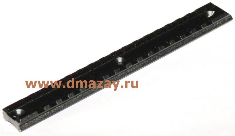 Планка Вивера на ствольную коробку Сайга 20 и 12 (СОК 20, СОК 12), база Weaver длиной 190 мм для установки оптических и коллиматорных прицелов Тактика-Тула 10001