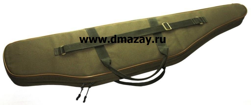 Чехол (кофр) охотничий мягкий для карабинов ЛОСЬ, ВЕПРЬ-223, КОРШУН, SAKO-75 HUNTER, BLASER R93 STANDART длиной до 108 см с оптическим прицелом VEKTOR (ВЕКТОР) К-7к (К7к) из синтетической ткани с прокладкой из поролона