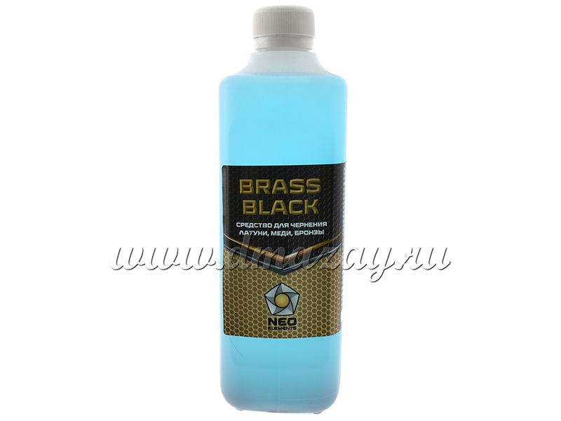 Средство для холодного воронения (чернения) латуни, меди и бронзы BRASS BLACK, объем 500мл